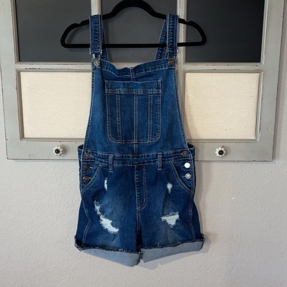 KanCan Stretch Overall Short - Picture 5 of 5